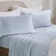 Ultra Soft Micro Fleece Sheets Set with Extra Deep Pockets | Extra Soft Velvet Fleece Sheet Set | Super Plush Polar Fleece | Velvet Plush Cozy Warmth  (Full, Glacier Blue)