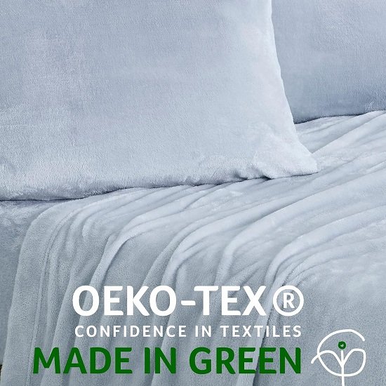 Ultra Soft Micro Fleece Sheets Set with Extra Deep Pockets | Extra Soft Velvet Fleece Sheet Set | Super Plush Polar Fleece | Velvet Plush Cozy Warmth  (Full, Glacier Blue)