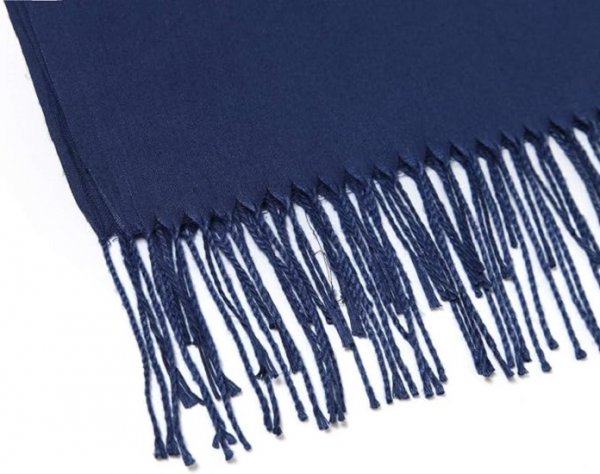 Cashmere shawl and large shawl scarf women's long fashion solid color shawl wrapped with tassels