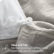 Sandwashed Duvet Cover /Twin XL - Premium 1800 Ultra-Soft Brushed Microfiber - Easy Care (/Twin XL, Sandwashed Fog)