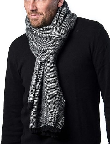 Mens Premium Winter Scarf, Soft Knit Scarves