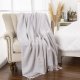 Decorative Diamond Lattice Faux Cashmere Throw Blanket Light Grey Fringe Lightweight Fuzzy Soft Cozy Throws for Sofa Bed Farmhouse Throw Blanket 50" x 60"